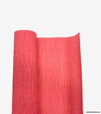 Бумага гофрированная 50 см x 2,5 м Светло - красный 4