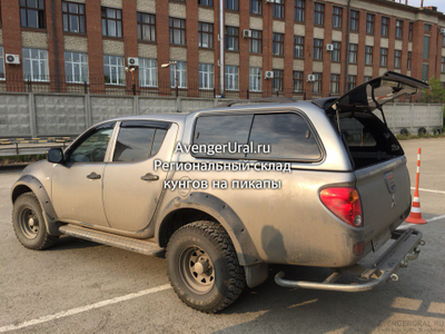 Кунг Carryboy S560 для Mitsubishi L200 long bed 2013-2014-2015 г.в. цвет серый U17, установка в ЕКБ!