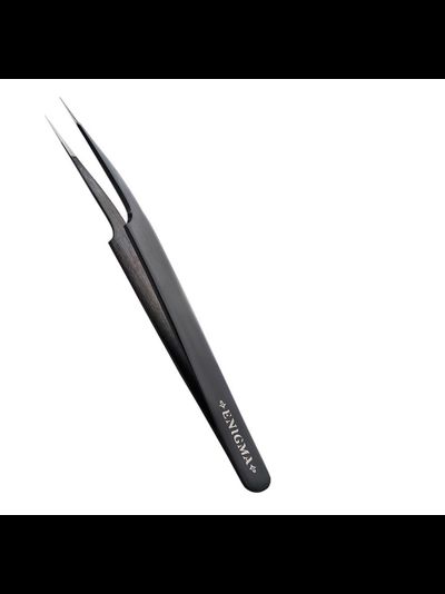 Пинцет ENIGMA - «ПРЯМОЙ С ИЗГИБОМ» ручной заточки extra-sharp