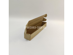 Коробка с откидной крышкой 250*40*40 мм БУРЫЙ