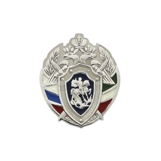 Значок из серебра 925 пробы, эмаль