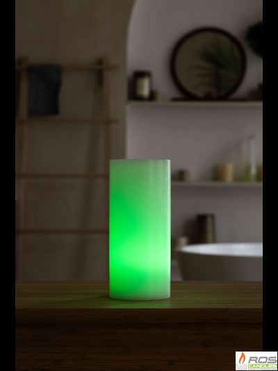 Гладкий парафиновый плафон для LED свечей - 9,2*20см
