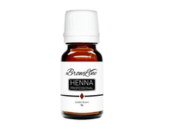 Хна для бровей Golden brown, мерный стаканчик и ложечка 3 г.