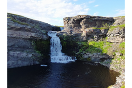 Водопад полуостров Средний