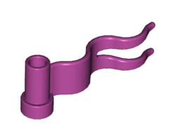 Flag 4 x 1 Wave Right, Magenta (4495b / 6133790 / 6268952)