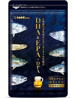 SeedComs DHA & EPA + DPA Омега-3 жирные кислоты 90 дн