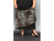 Эффектная юбка Арт. 5118 (Цвет: коричневый с черным леопард) Размеры 58-84