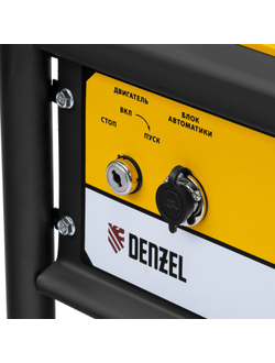 Генератор бензиновый PS-95EA-PRO, 9,5 кВт, 230 В, 40 л, разъём ATS, эл.старт Denzel