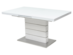 Стол QUADRO 140 WHITE GLASS белый глянец М-City