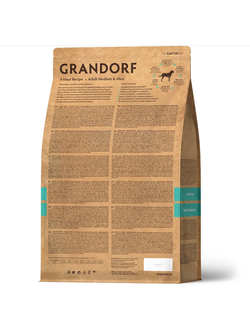 Grandorf (Грандорф): сухой корм для собак всех пород 4 вида мяса с пробиотиками, 1 кг
