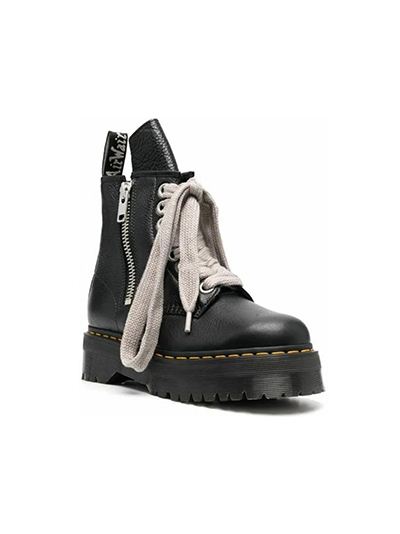 DR MARTENS X RICK OWENS STROBE 1460 QUAD SOLE JUMBO LACE BLACK