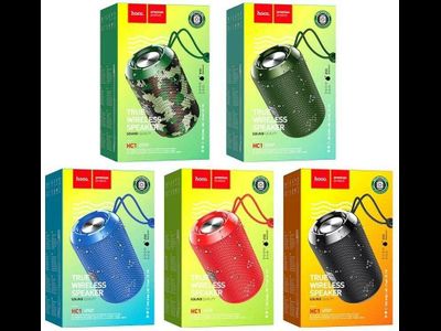 Портативная Bluetooth колонка Hoco HC1 Trendy 5W IPX5 (черный / зеленый / красный / голубой)