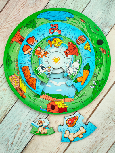 Пазл-пирамида "Животные"