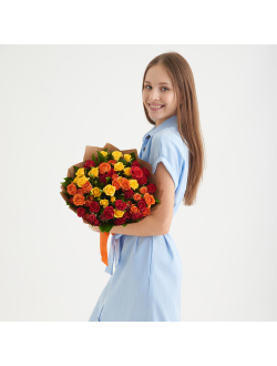 11 ярких кустовых роз