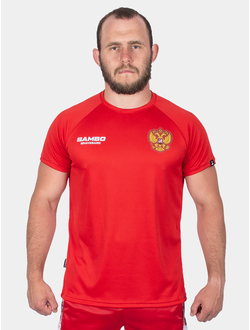 Футболка самбо BRAVEGARD ПАТРИОТ красная