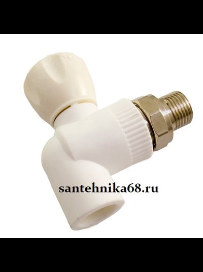 Кран пп PPRC угловой 20x1/2 Valfex для радиатора