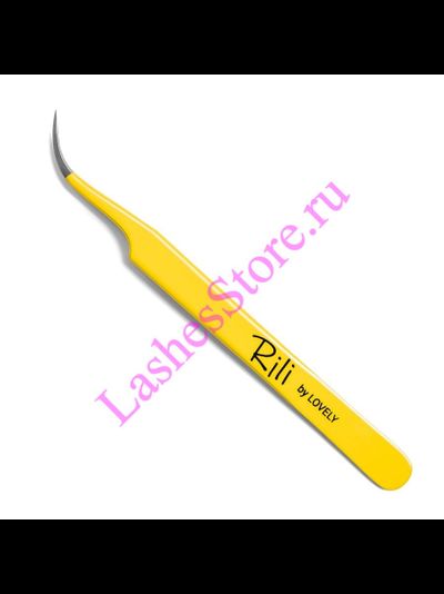 Пинцет RILI Yellow - «ИЗОГНУТЫЙ»