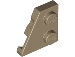 Wedge, Plate 2 x 2  Left, Dark Tan (24299 6385277)