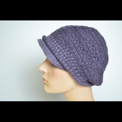 Сиреневая кепка берет зимняя Италия Vizio 4122
