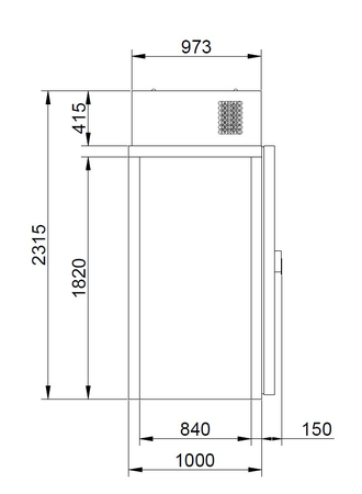 Камера холодильная POLAIR КХН-1,28 Minicella MM без пола