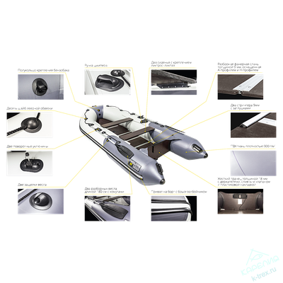 Лодка ПВХ Мастер Лодок Ривьера Компакт 3400СК Камуфляж Камыш