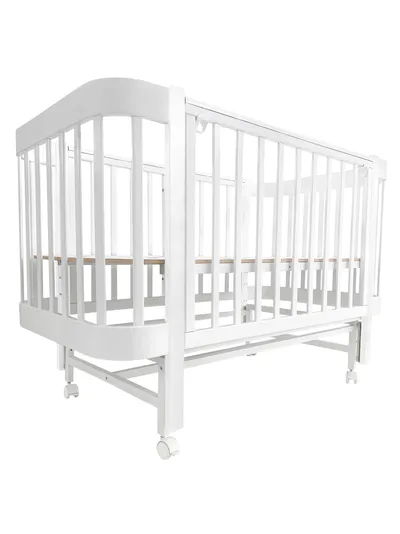 Кроватка-трансформер Indigo ITALIANO BABY маятник (цвет белый)