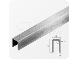 П-образный разделительный профиль из нержавеющей стали NEEXY PVS95-01 BR Браш