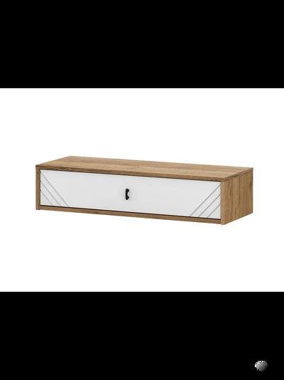 Байкал Стол туалетный навесной Дуб Золотой / Белый