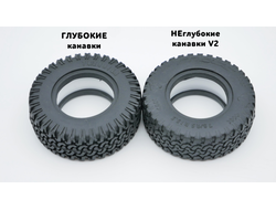 !АНАЛОГ! RC AT78x4 КОМПЛЕКТ 4 шт Dirt Grabber A/T 1.55 78x25 mm V2 , Black (RC)