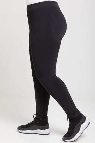 Спортивные узкие брюки (лосины) ПЛ 7911 черный (46-60).