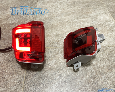 Противотуманки Toyota Land Cruiser 200 16+ красные (2 режима)