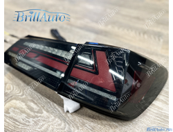 Стопы Lexus IS 05-12 черные с анимацией