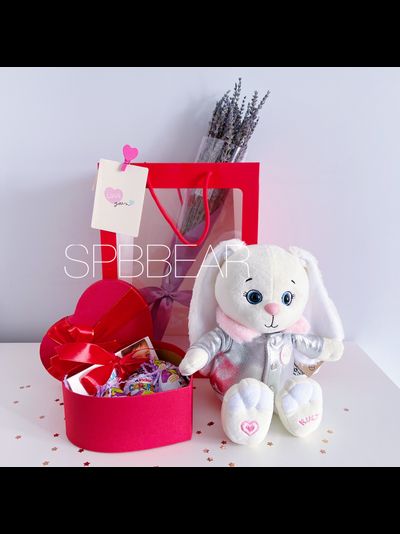 Подарочный набор №18 - Зайка на выбор, Лаванда, Киндер бокс средний