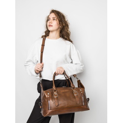 Кожаная дорожная сумка Ravenna Premium brown (арт. 4047-63)