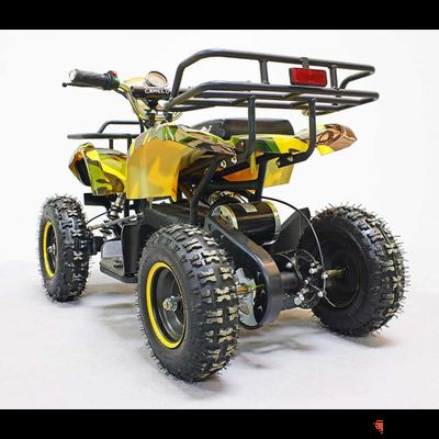 Квадроцикл GreenCamel Гоби K21 (30 Ah 36V 800W R6 Цепь) Армейский желтый