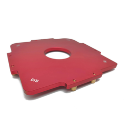 Площадка для фрезеровки радиусов детали из алюминия (шаблон)