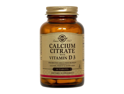 (solgar) calcium citrate with vitamin d3 - (60 табл)