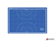 Коврик (мат) для резки BRAUBERG EXTRA 5-слойный, А3 (450×300 мм), двусторонний, толщина 3 мм, синий. 237177