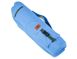 Хлопковая сумка для коврика Сутра синяя