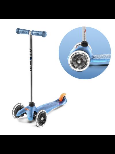 Самокат MINI MICRO АКВА LED СВЕТЯЩИЕСЯ КОЛЕСА