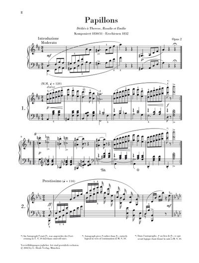 Шуман. "Бабочки", op. 2 для фортепиано