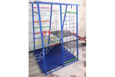 ДСК РАННЕГО РАЗВИТИЯ PLASTEP ТЕРЕМОК 170 С ПЛОЩАДКОЙ МЕТАЛЛ. Цвет: синий, перекладины цветные