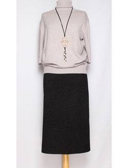 ЮБКА КЛАССИКА "СРЕДНЯЯ ПРЯМАЯ" черная р.60,62