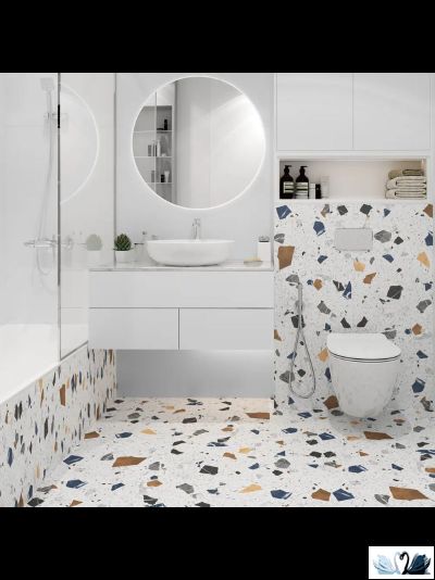 Керамогранит Staro Silk Terra White 120х60 см под терраццо Incolor Azteca купить в магазине Marysя