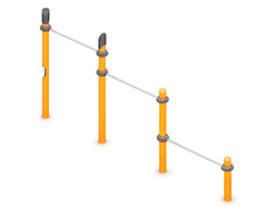 2270.50 Тройной каскад турников для отжимания и подтягивания