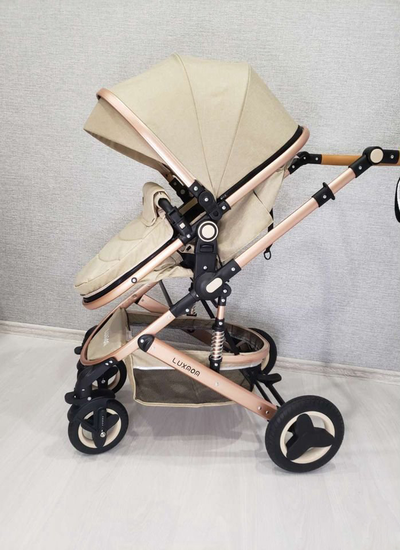 Детская коляска 3 в 1 Luxmom 530w Бежевый