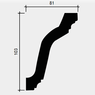 Карниз 1.50.279 - 103*81*2000мм