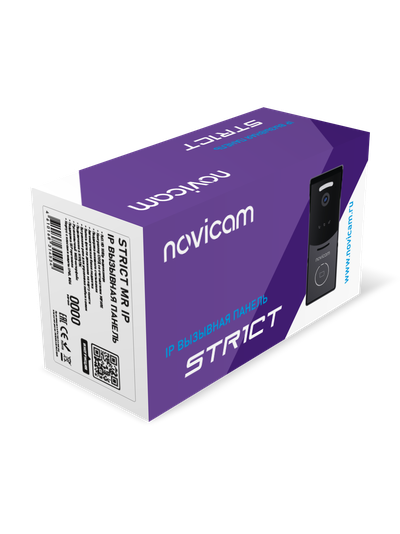 STRICT MR IP WIFI BLACK - IP вызывная панель 2.1 Мп со СКУД и WIFI, встроенный регистратор (фото) встроенный считыватель Mifare (Tuya/Smart Life)