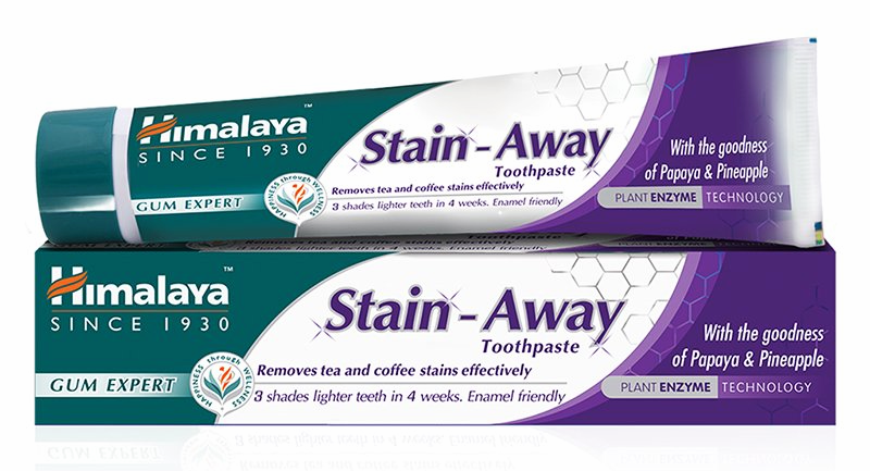 Отбеливающая зубная паста Himalaya "Stain-Away" 75 г (Индия)