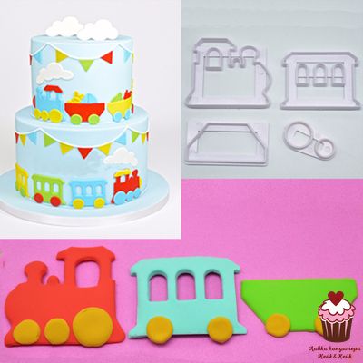 Набор форм Паровоз, 4 шт.